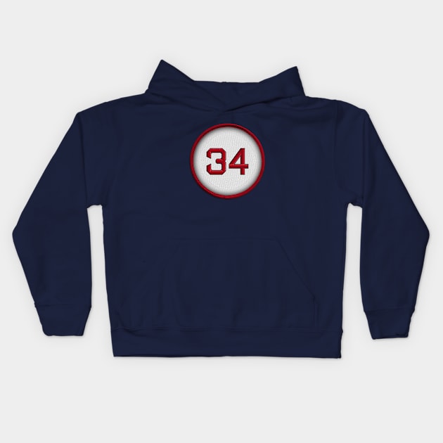 Big Papi 34 (alt version) Kids Hoodie by dSyndicate